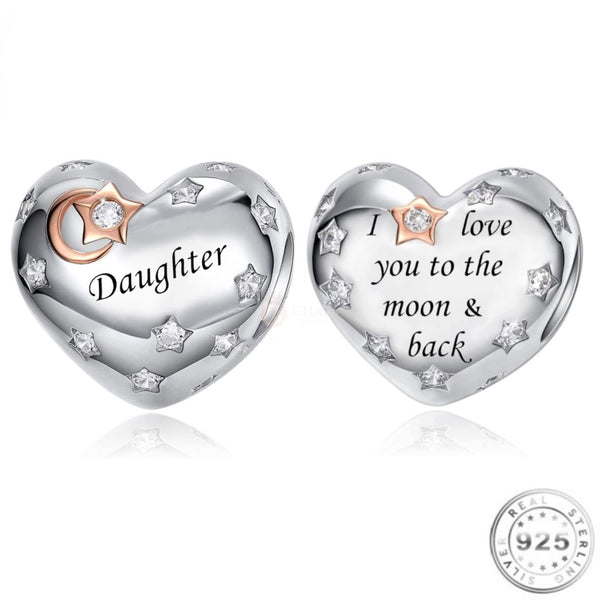 Daughter Charm Gift | Daughter Charm Pandora | Charms Kingdom