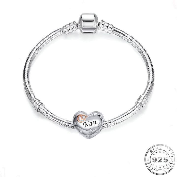 Nan Heart Charm | Nan Hear Pandora | Charms Kingdom