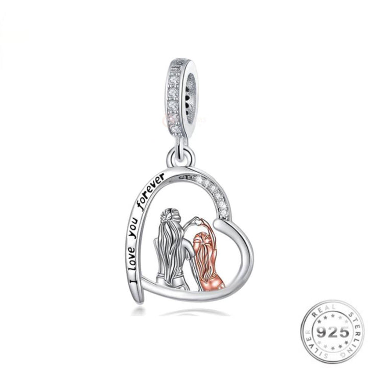 Mum & Daughter Charm | Mum & Daughter Pandora | Charms Kingdom