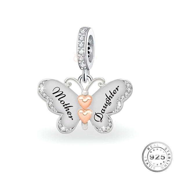 Daughter Butterfly Charm | Daughter Butterfly Pandora | Charms Kingdom