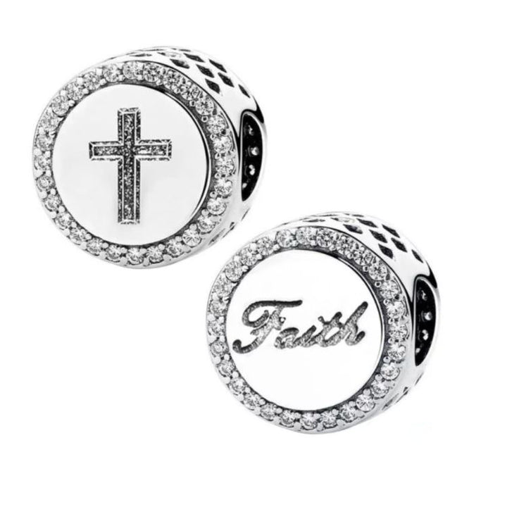 Cross & Faith Charm | 925 Faith Charm | Charms Kingdom