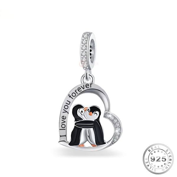 Penguin Dangle Charm | Penguin Dangle Pandora | Charms Kingdom