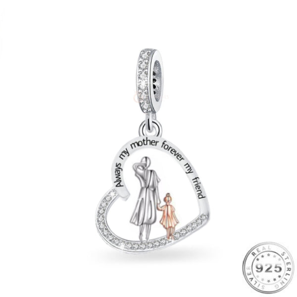Silver Mother & Daughter Charm | Daughter Pandora | Charms Kingdom
