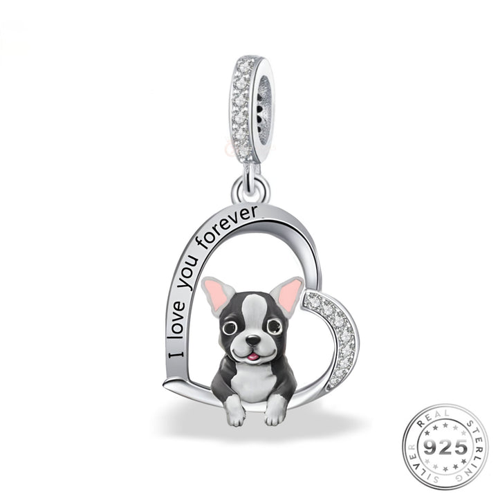 Boston Terrier Dog Charm | Boston Terrier Charm | Charms Kingdom