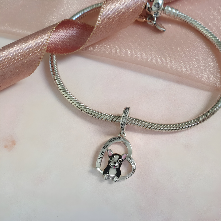 Boston Terrier Dog Charm | Boston Terrier Charm | Charms Kingdom