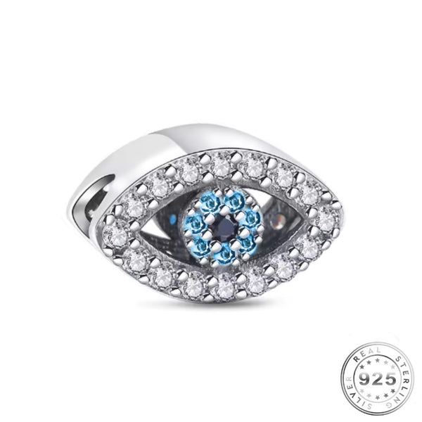 Evil Eye Charm 925 Sterling Silver fits Pandora