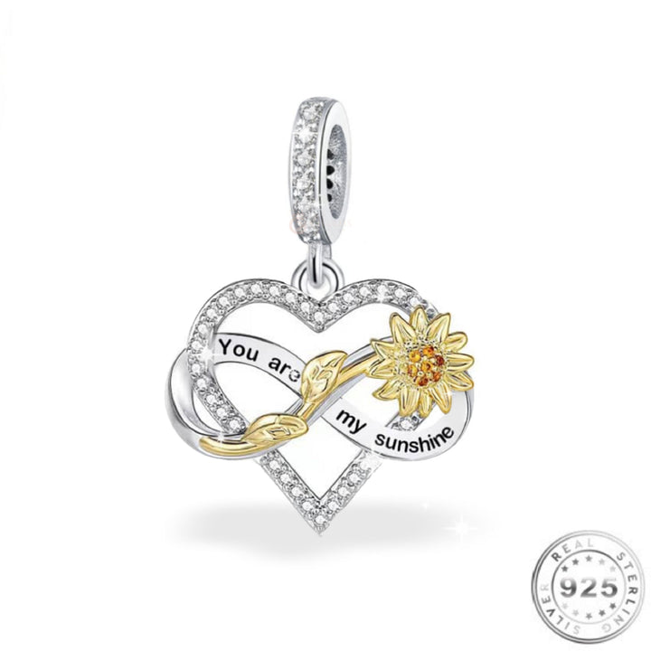 Sunshine Sunflower Charm | Sunshine Sunflower Pandora | Charms Kingdom