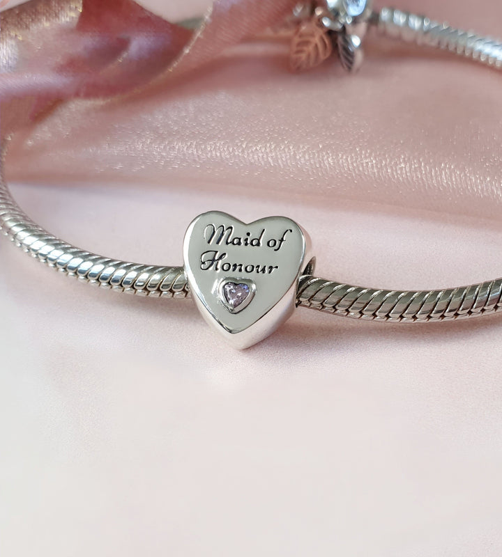 Bridesmaid Honor Charm | Maid Honor Charm | Charms Kingdom