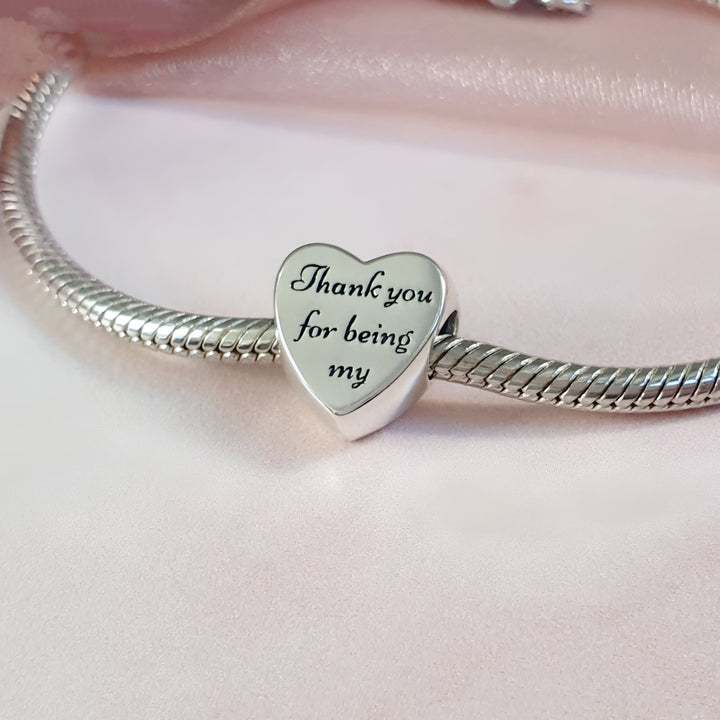 Bridesmaid Honor Charm | Maid Honor Charm | Charms Kingdom