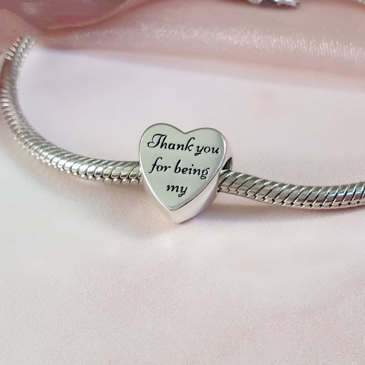 Bridesmaid Honor Charm | Maid Honor Charm | Charms Kingdom