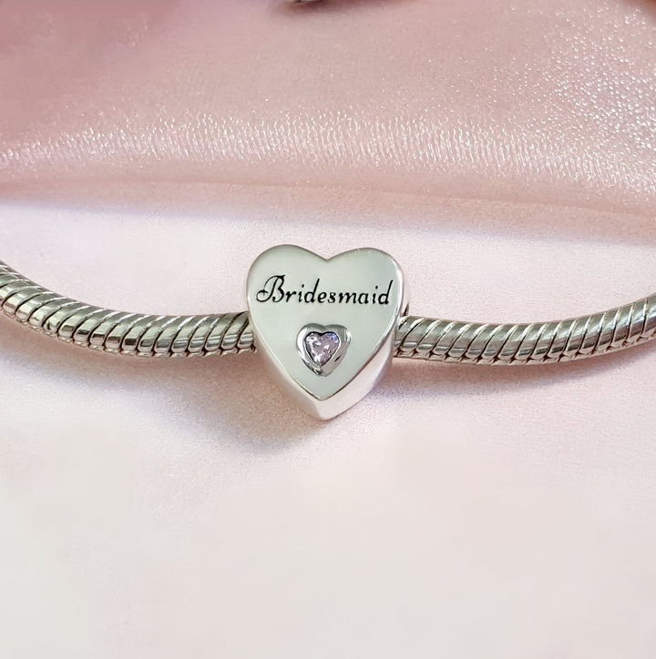 Bridesmaid Honor Charm | Maid Honor Charm | Charms Kingdom