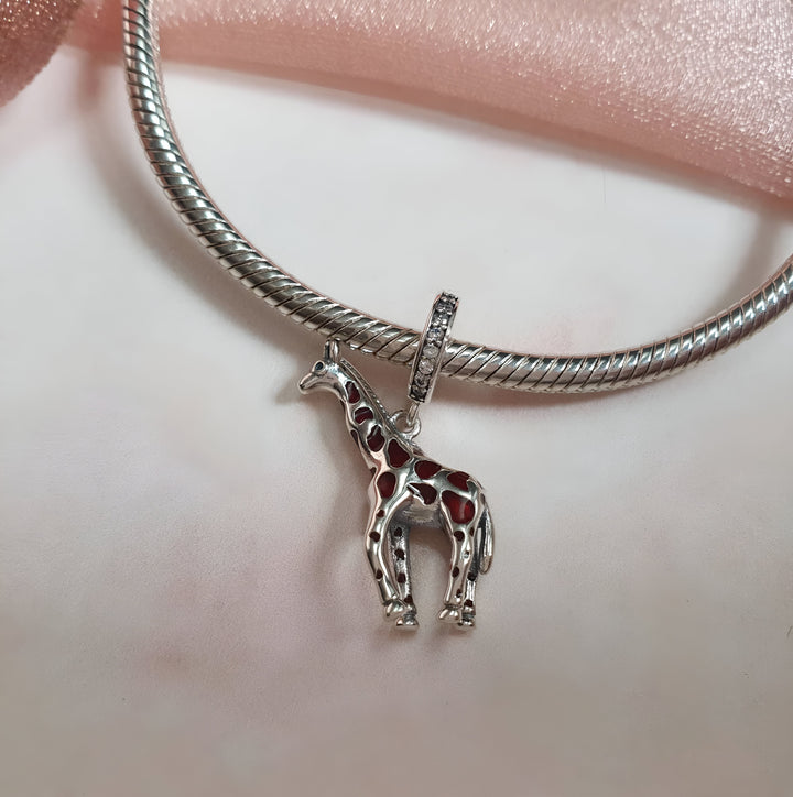 Giraffe Dangle Charm | Giraffe Dangle Pandora | Charms Kingdom