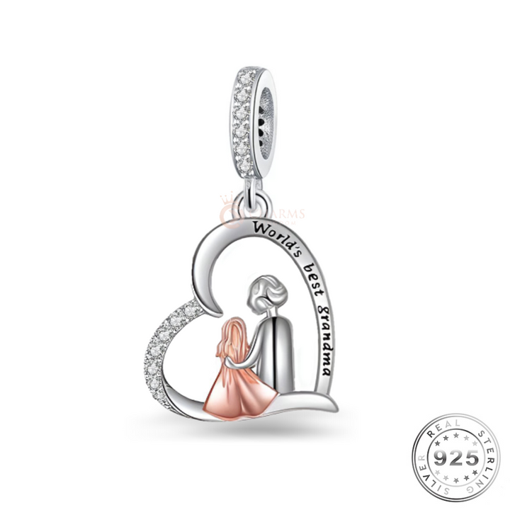 Grandma Memorial Charm | Grandma Memorial Pandora | Charms Kingdom