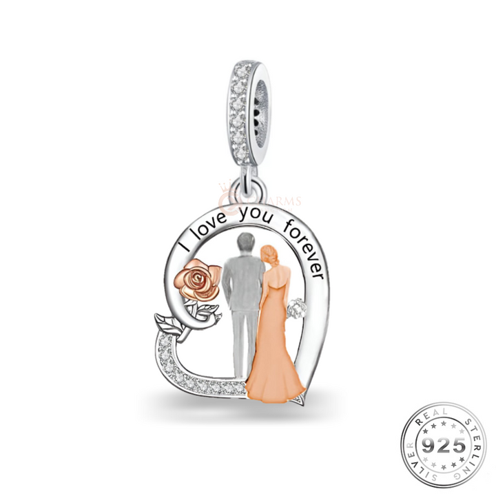 Bride Wedding Charm | 925 Sterling Wedding Charm | Charms Kingdom