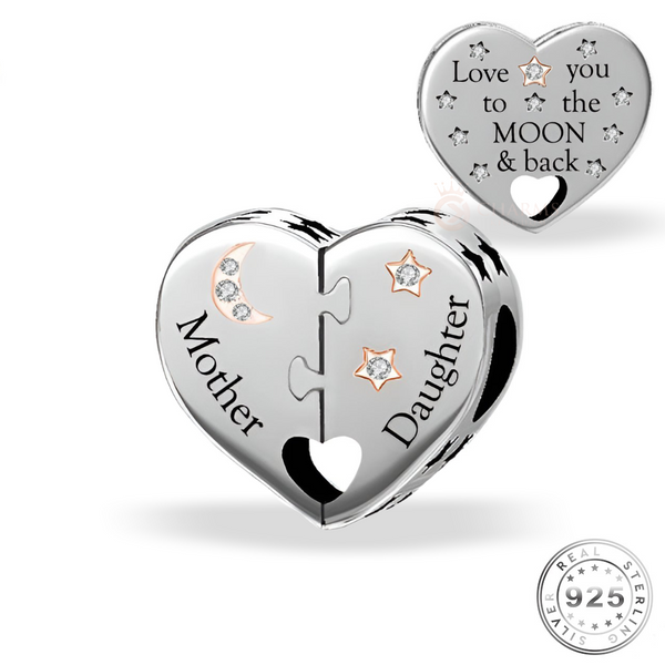 Mother & Daughter Inscribed Charm | Daughter Pandor