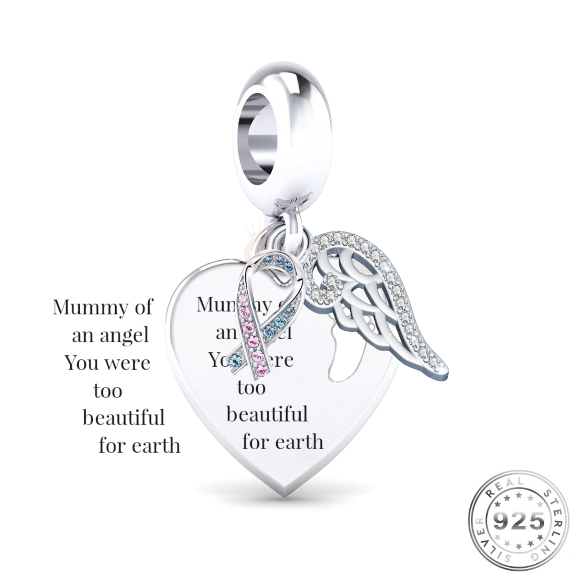 Pandora charms 2025 angel baby