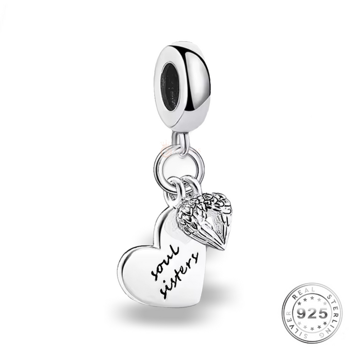 Soul Sisters Charm 925 Sterling Silver - fits Pandora 