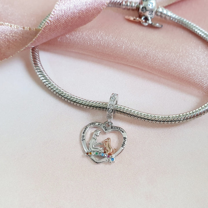 Dog Memorial Charm | Dog Memorial Bracelets | Charms Kingdom