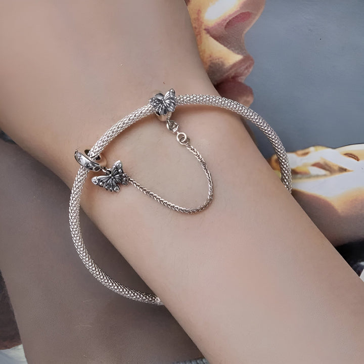 Butterfly Safety Chain | Butterfly Safety Pandora | Charms Kingdom