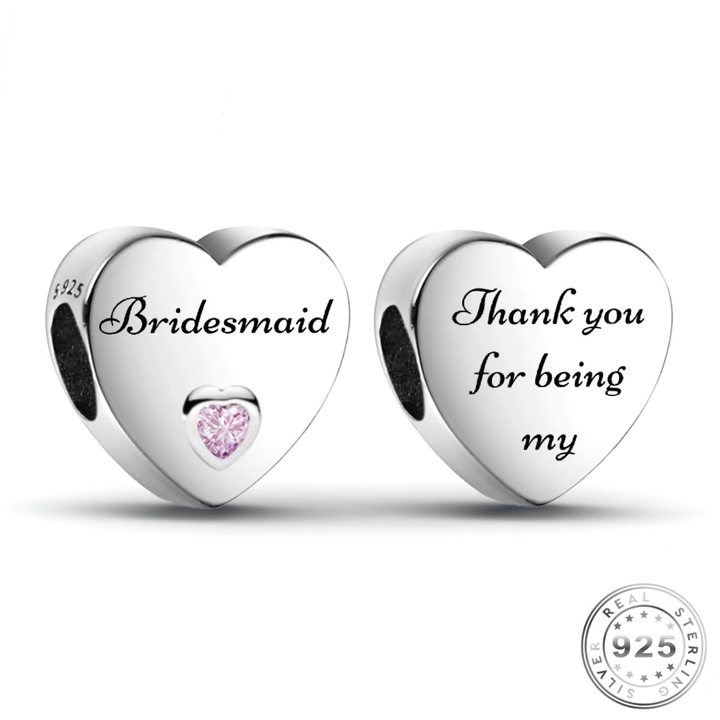 Bridesmaid Honor Charm | Maid Honor Charm | Charms Kingdom