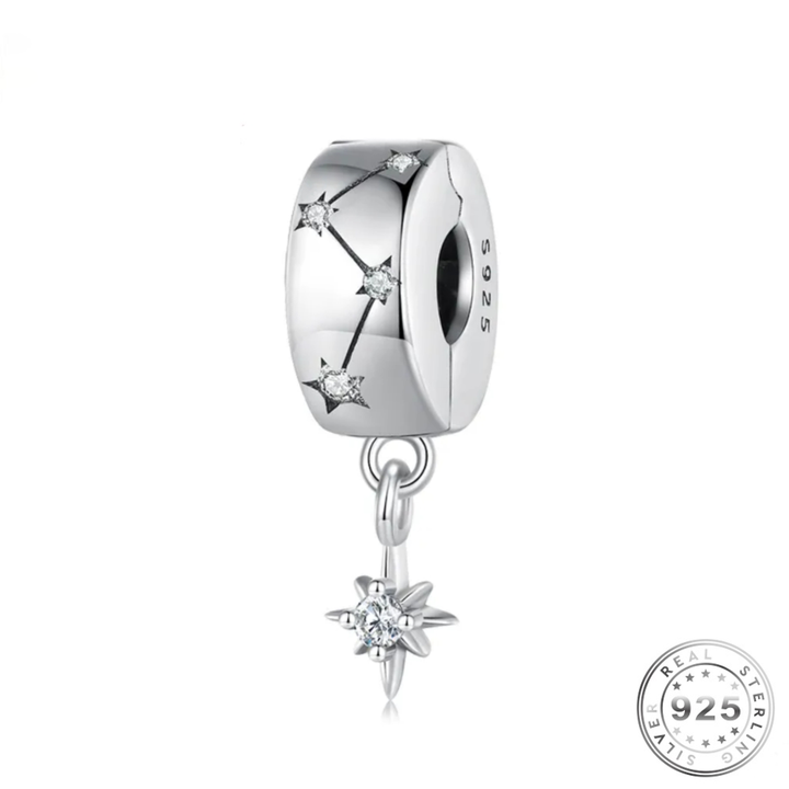 Star & Stopper Charm | 925 Stopper Charm | Charms Kingdom