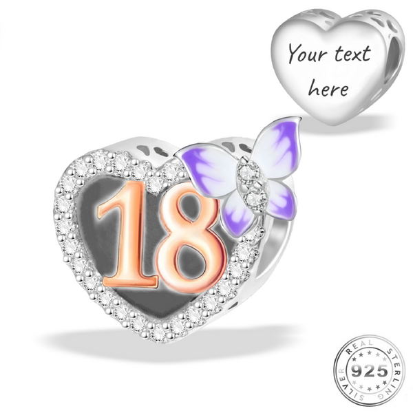 18th Birthday Charm | 18th Birthday Pandora | Charms Kingdom