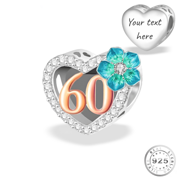 60th Birthday Pandora | 60th Birthday Fits Pandora | Charms Kingdom